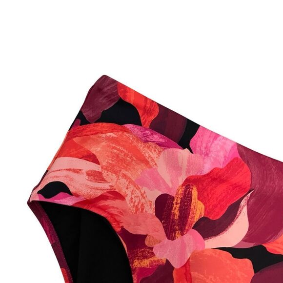 Athleta High Waist Bikini Bottom Liana Floral Mauve Size Small NWT - Picture 4 of 7